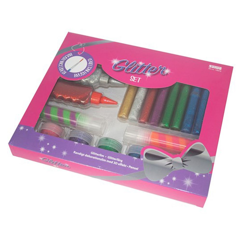 Блестящ комплект за рисуване и апликации