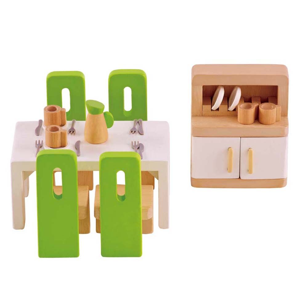 Hape, Мебели за къща за кукли, Трапезария