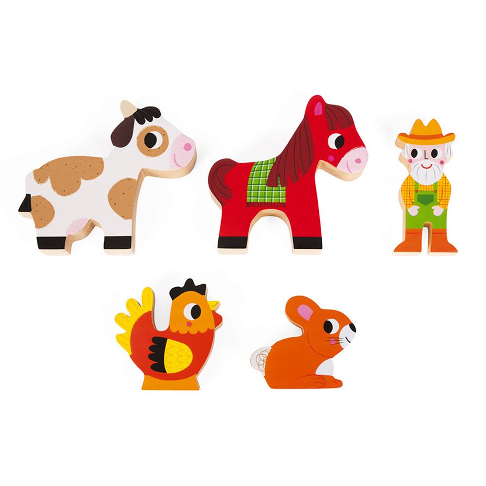 Картонени кубчета за най-малките, Животните във фермата