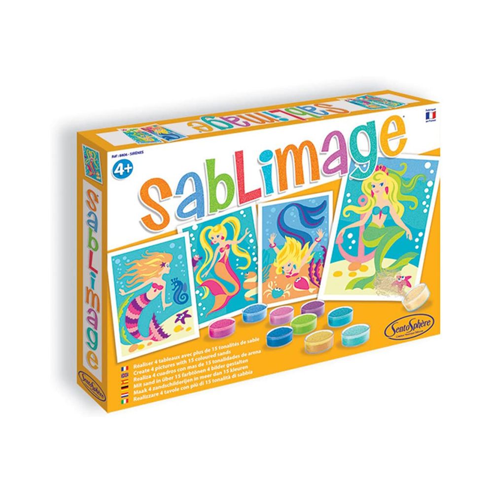 SentoSphere, Kомплект за рисуване с цветен пясък, Русалки