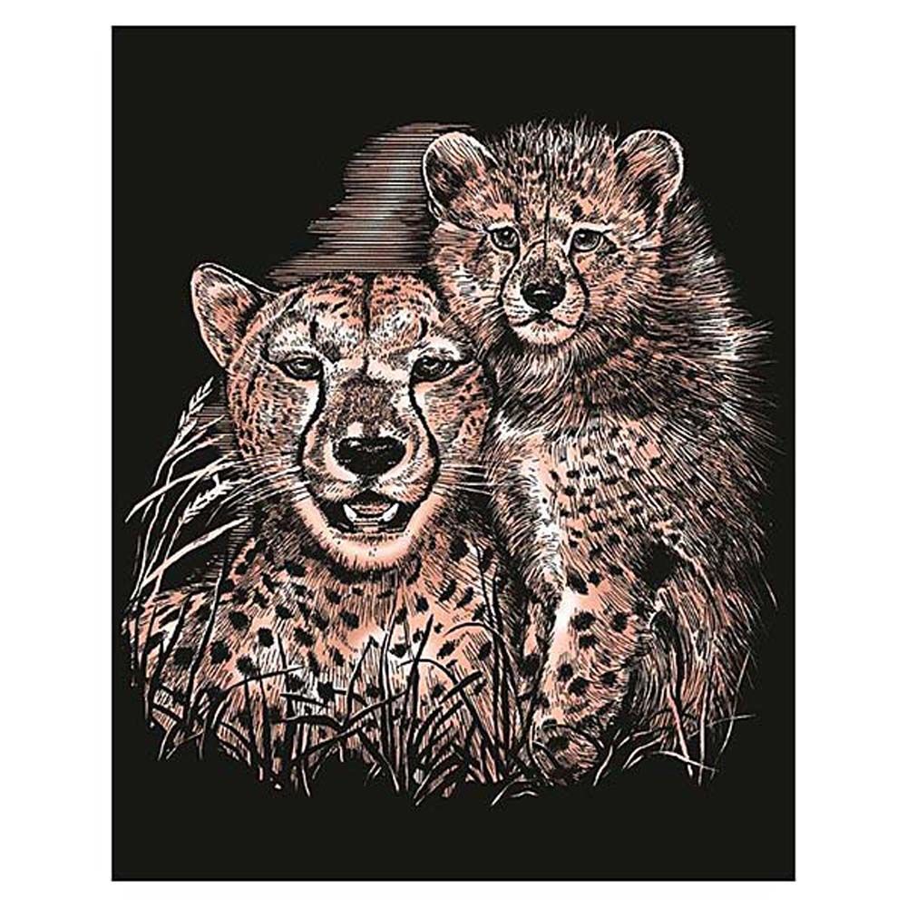 KSG crafts, Гравиране на медна основа, Гепард