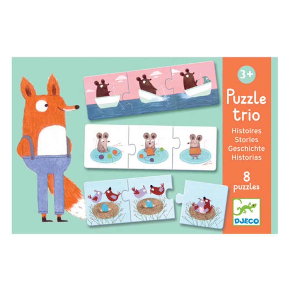 Djeco, Троен пъзел, 8 истории в картини