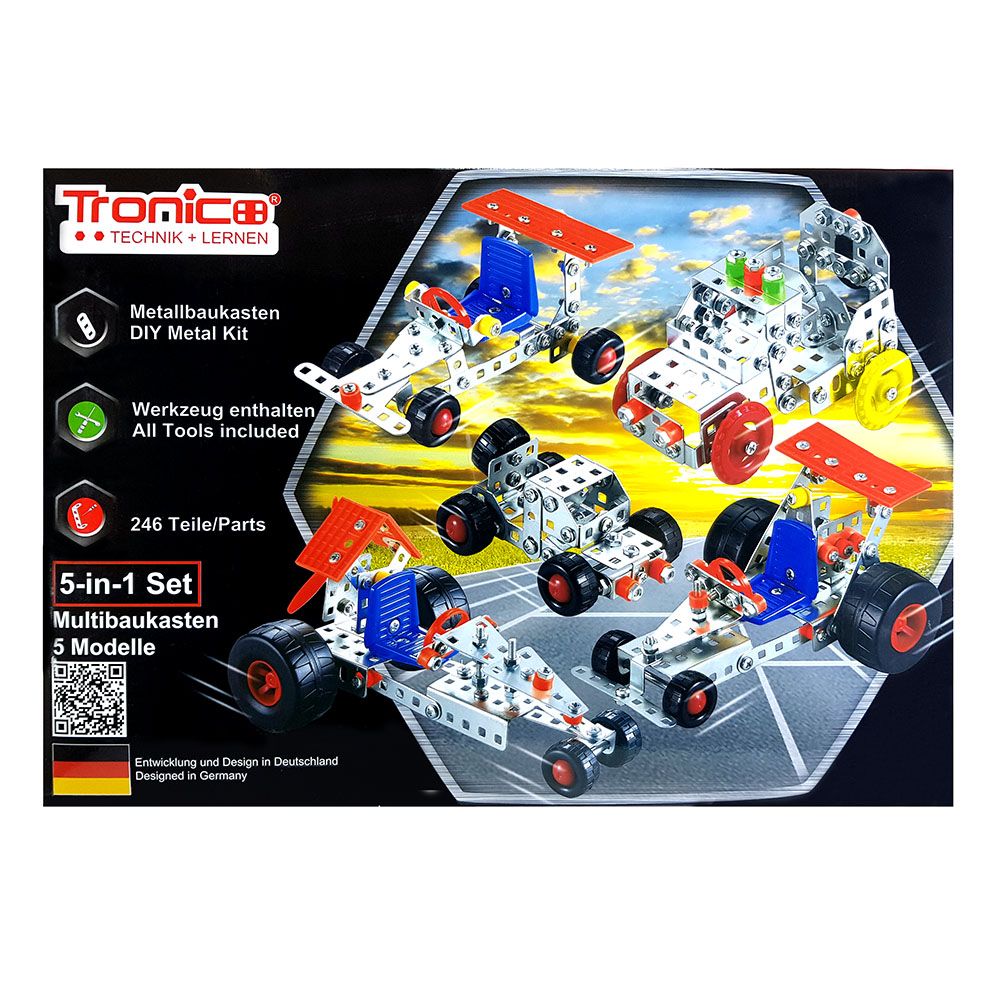 Silver Serie, Метален конструктор, Превозни средства, 5 в 1, Tronico