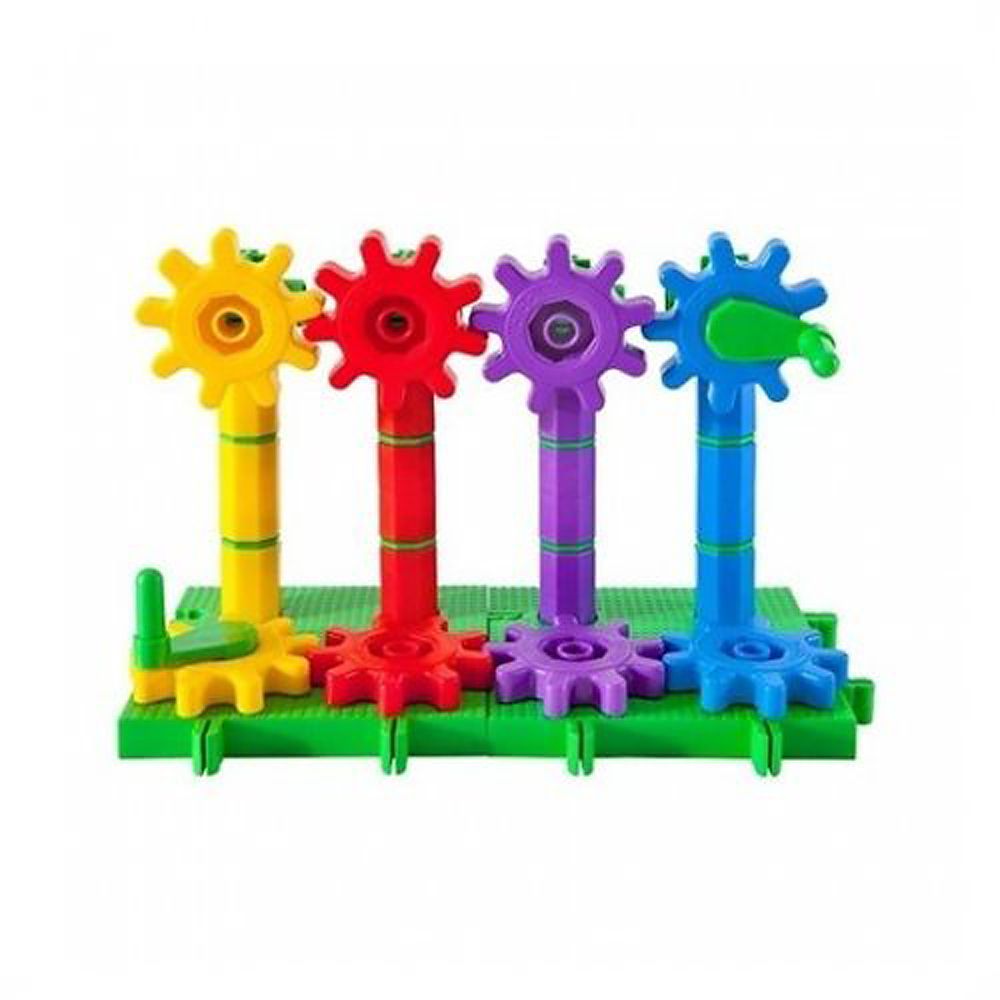 Пластмасов конструктор На площадката, със зъбни колела, 40 части
