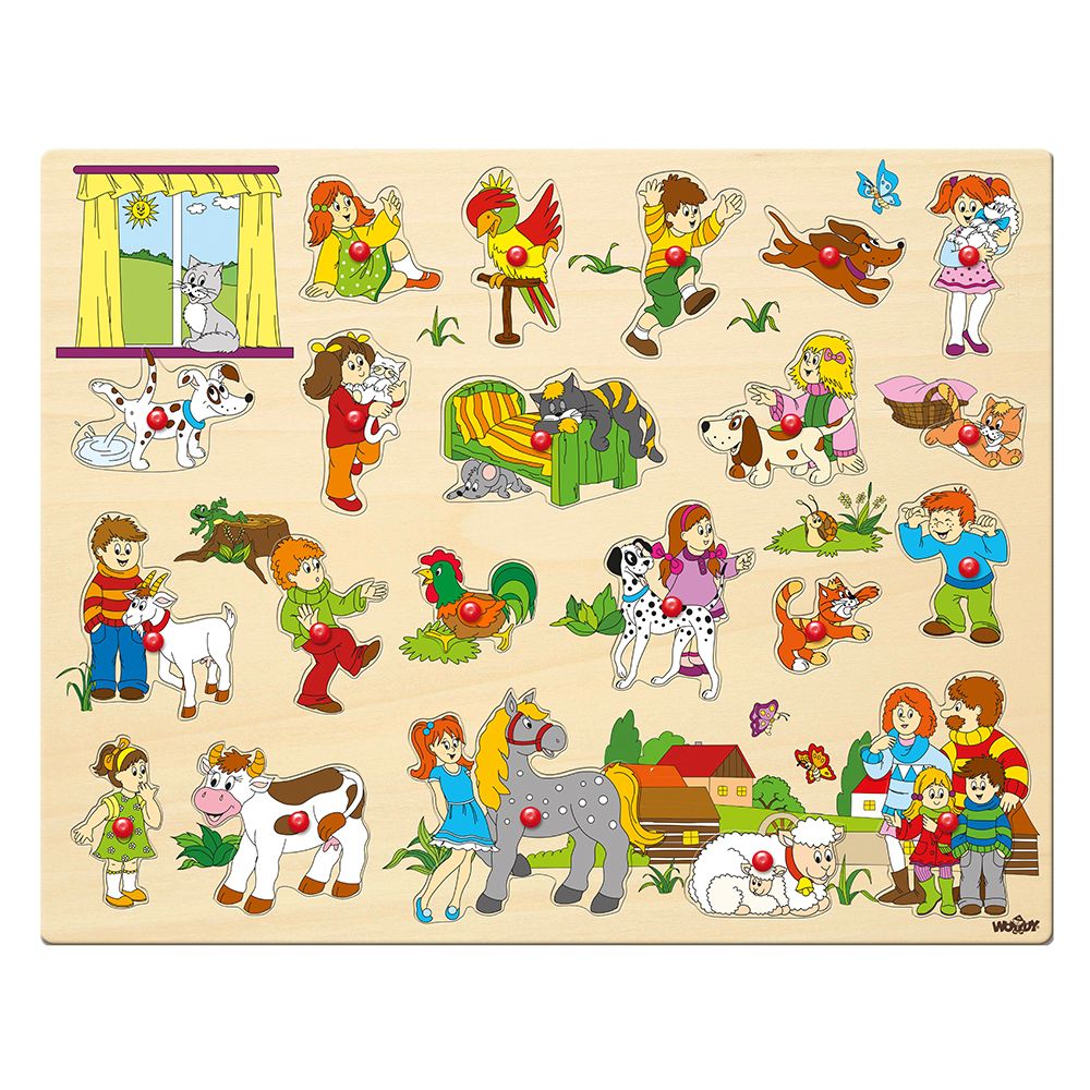 Woodyland, Голям дървен пъзел с дръжки, Един ден във фермата