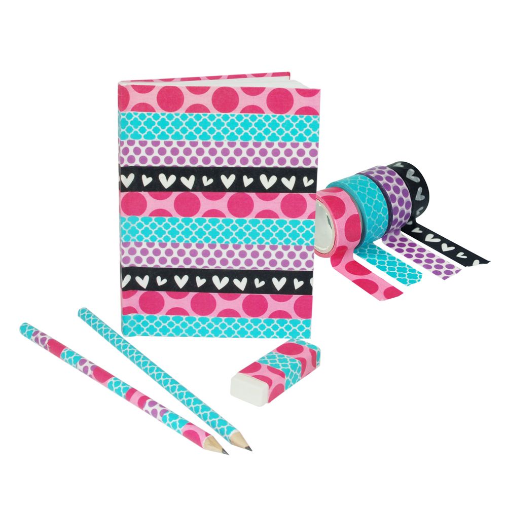 Подаръчен комплект за апликации с декоративно тиксо WASHI TAPE