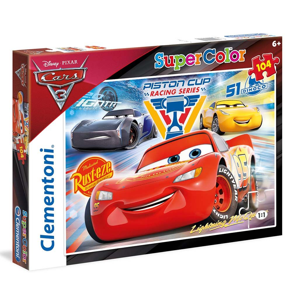 Clementoni, Дисни, Колите 3, пъзел 104 части