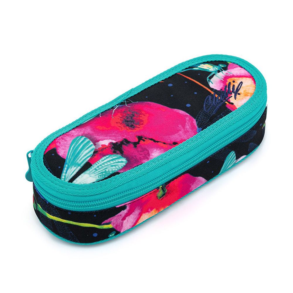 TOPGAL, Ученически несесер, объл, Нежни цветя