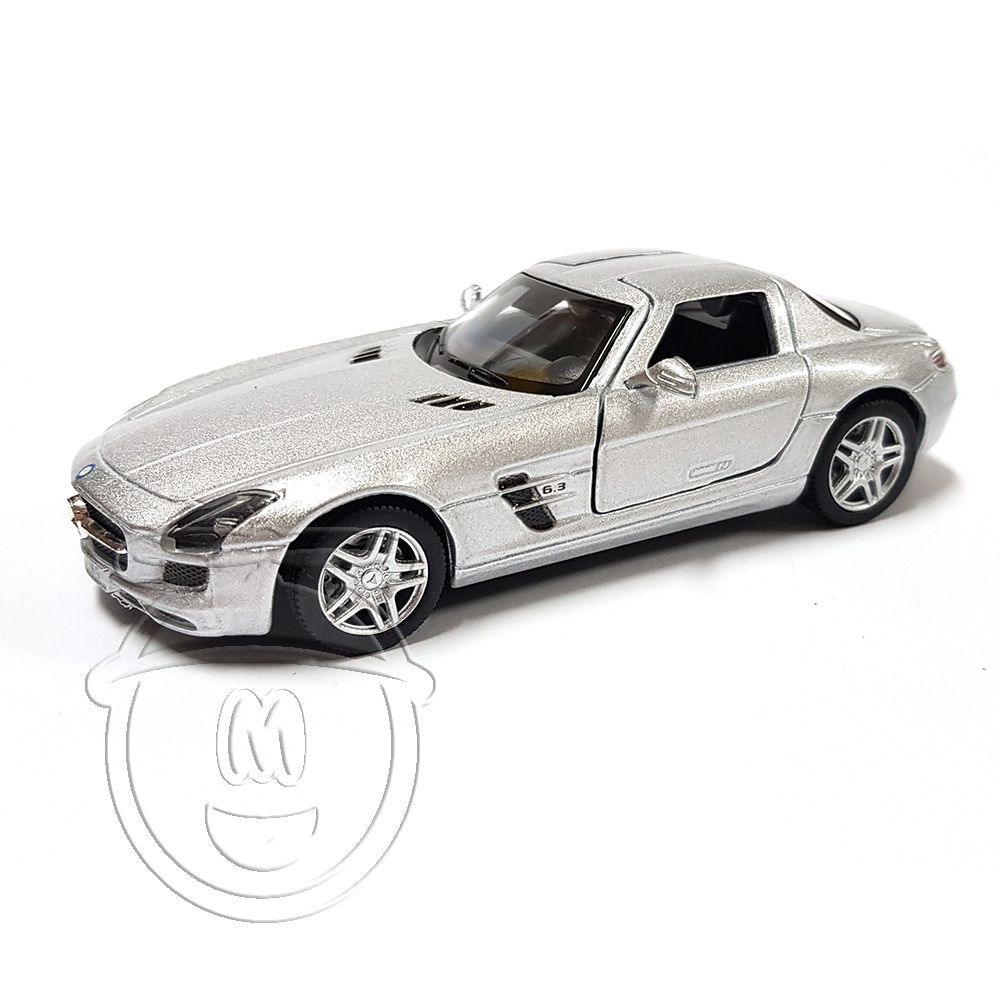KiNSMART, Метална кола, Mercedes SLS AMG Coupé, светло сива