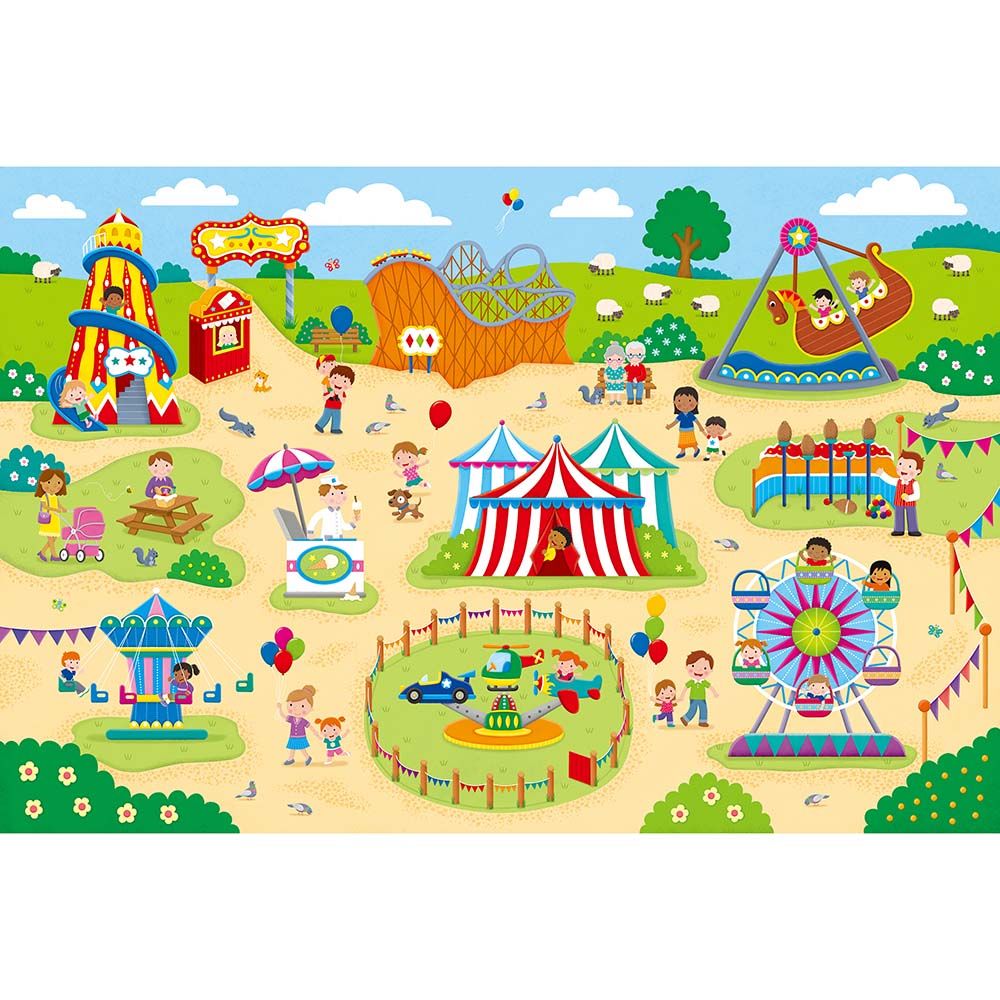 Гигантски пъзел за под, Лунапарк