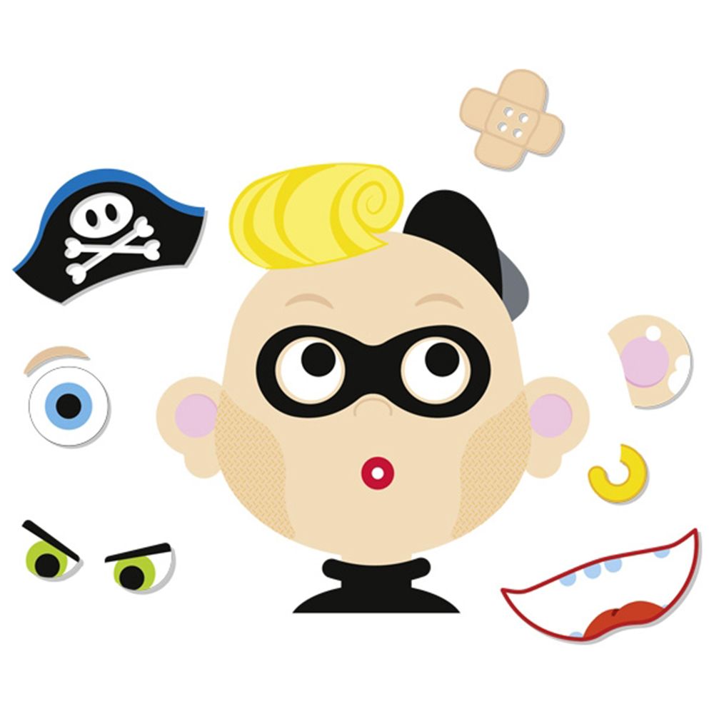 Магнитна образователна игра, Забавни момчешки лица