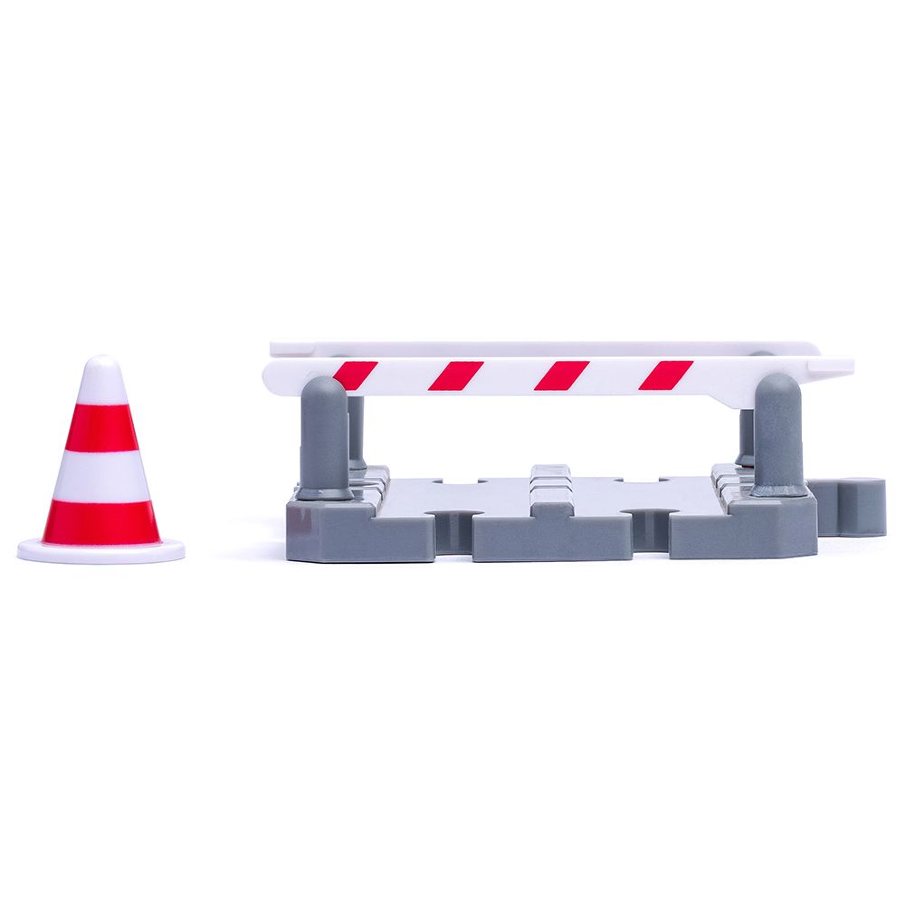 Дървен влак с релси, с пързалка и кран, 130 части