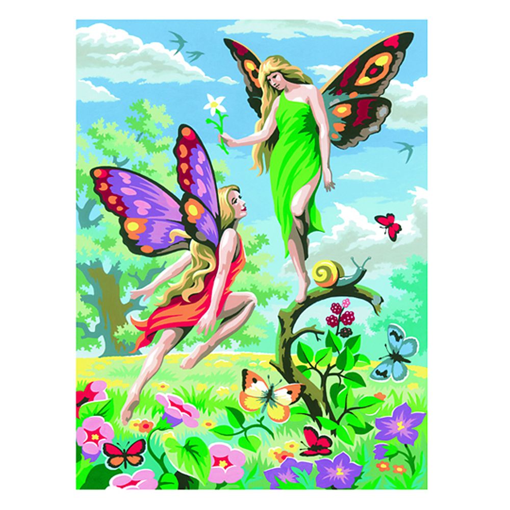 KSG crafts, Рисуване по номера с акрилни бои, Феи