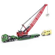 Тежкотоварен транспортьор с кабелен багер и микробус