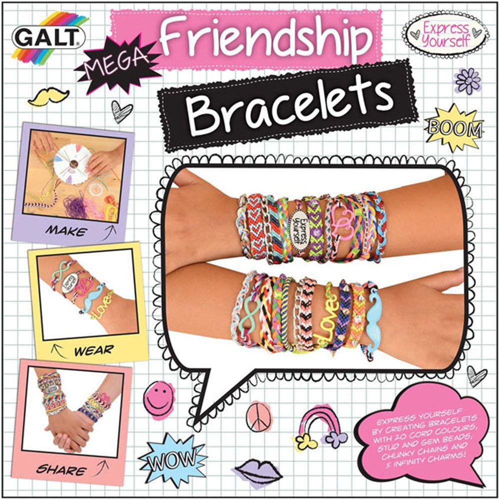 Galt Toys, Гривнички за сплитане - МЕГА комплект