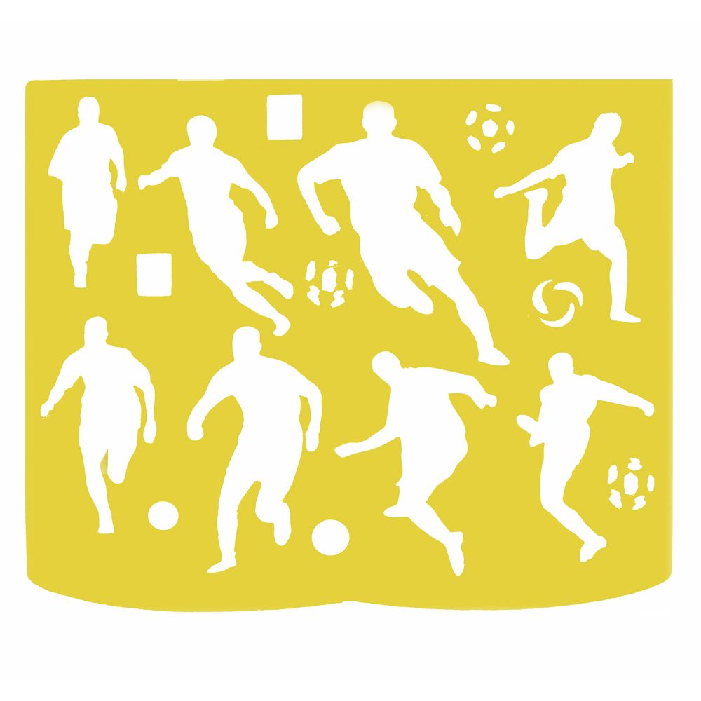 Книжка за рисуване със стикери и шаблони, Футболисти