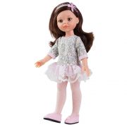 Кукла Карол, с рокля на цветя и дантели