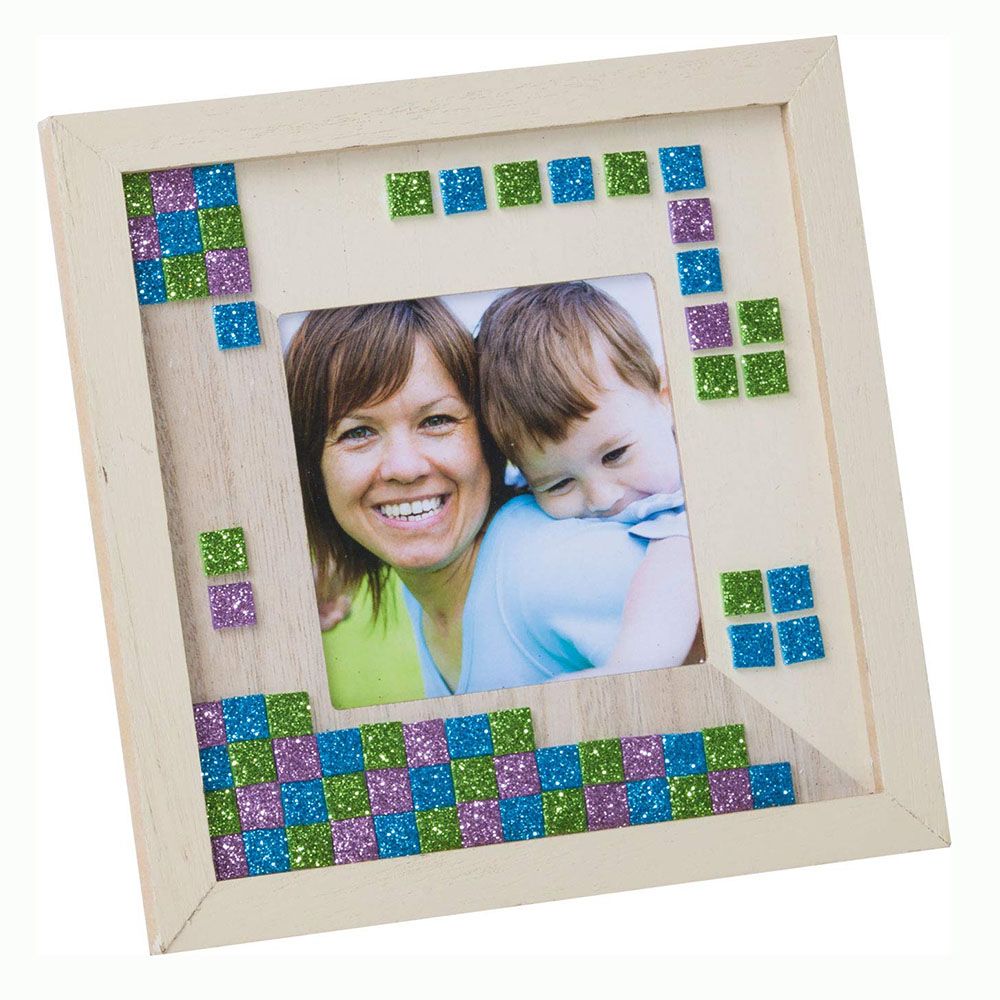 Блестяща мозайка с меки елементи, 6 цвята