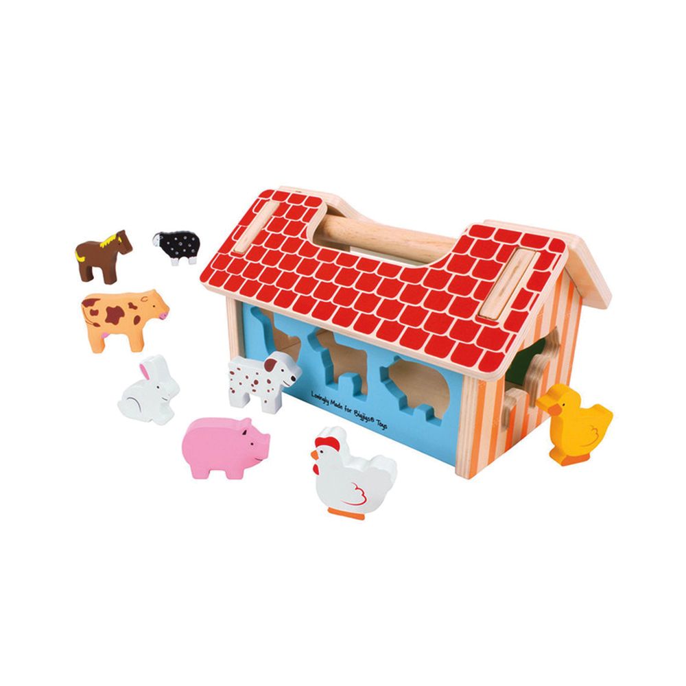 BIGJIGS, Къщичка-сортер с животните от фермата