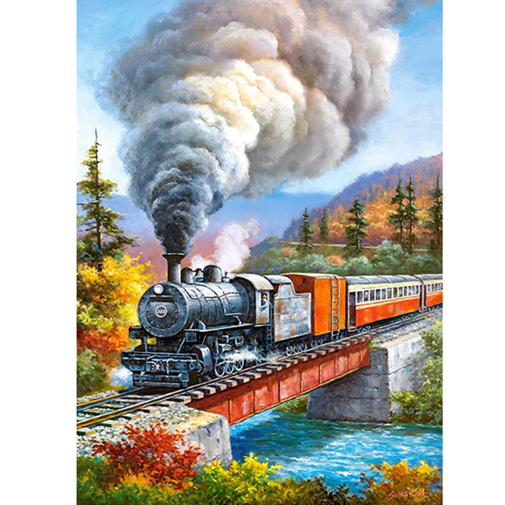 Влак на мост, пъзел 200 части