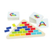 Триъгълен дървен пъзел, Игра с цветни плочки