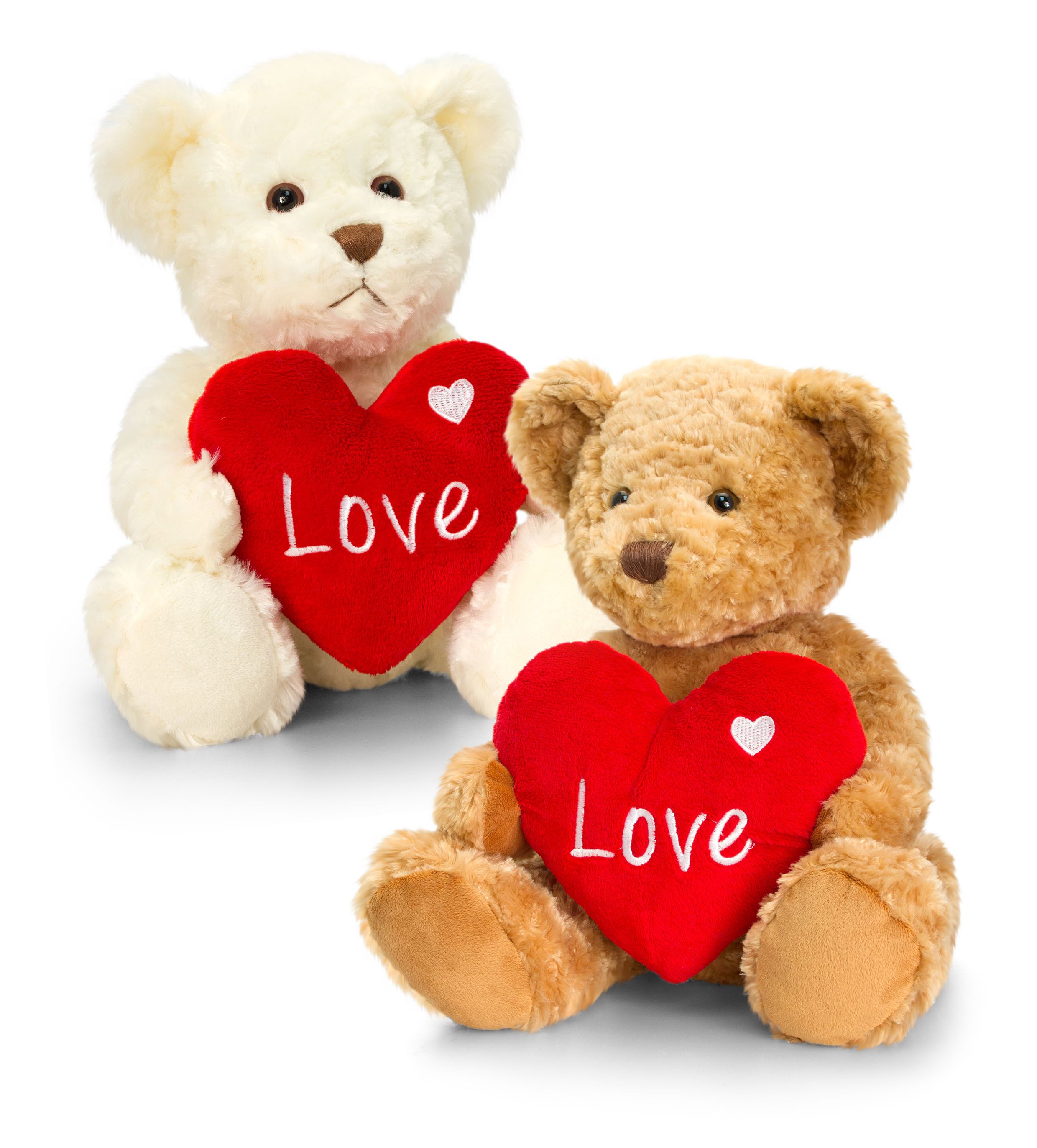 Мече Бакстър със сърце, кафяво, 35 см