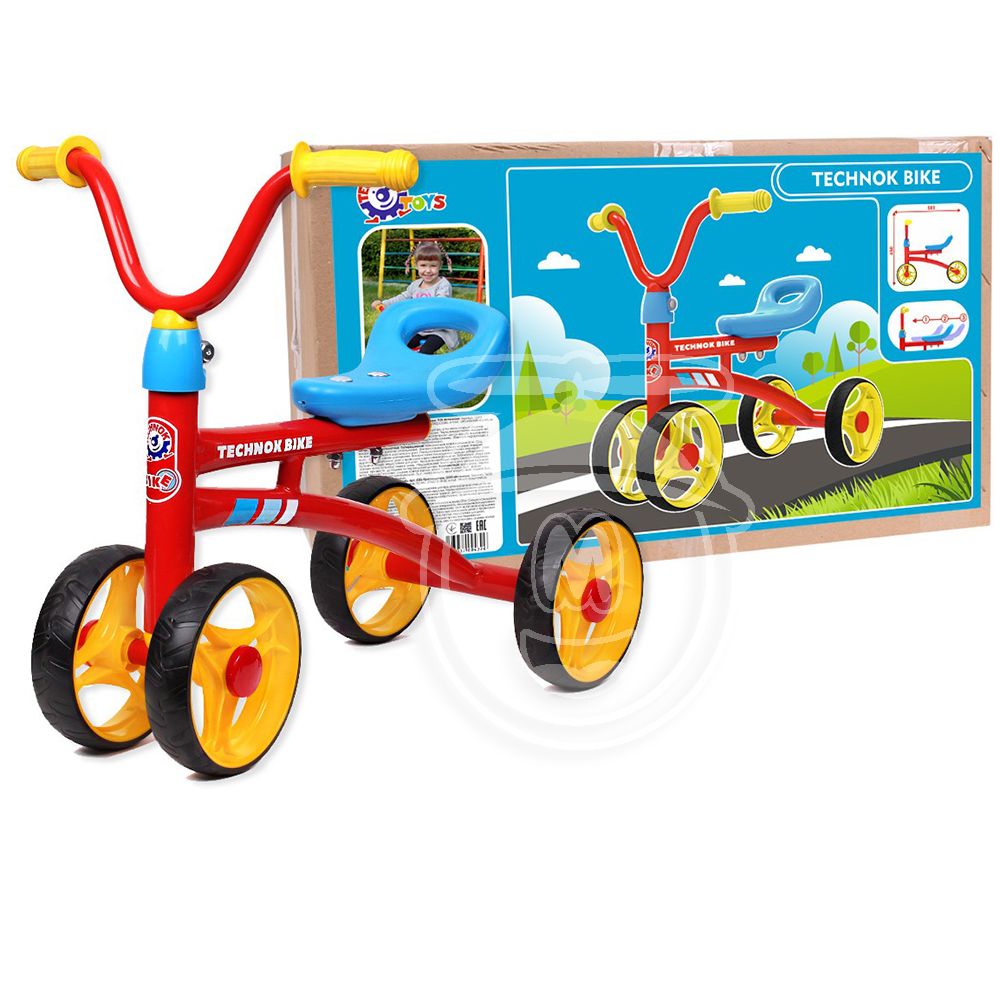 Бебешко балансно колело, с метална рамка и 4 колела