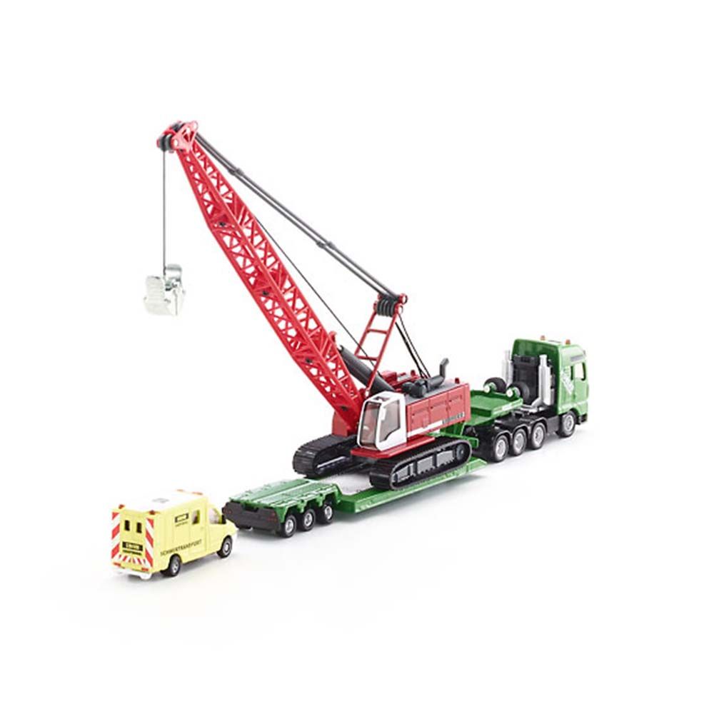 Тежкотоварен транспортьор с кабелен багер и микробус