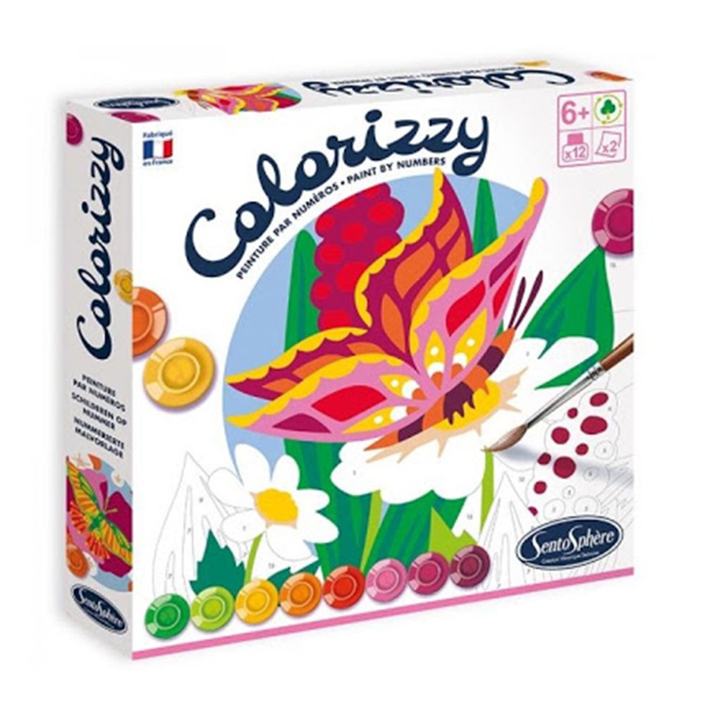 SentoSphere, Комплект за оцветяване по номера, Пъстри пеперуди