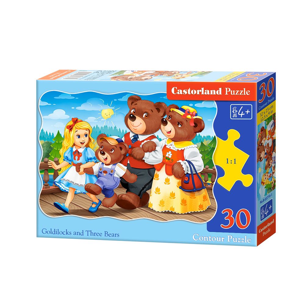 Castorland, Трите мечета и Златокоска, пъзел 30 части