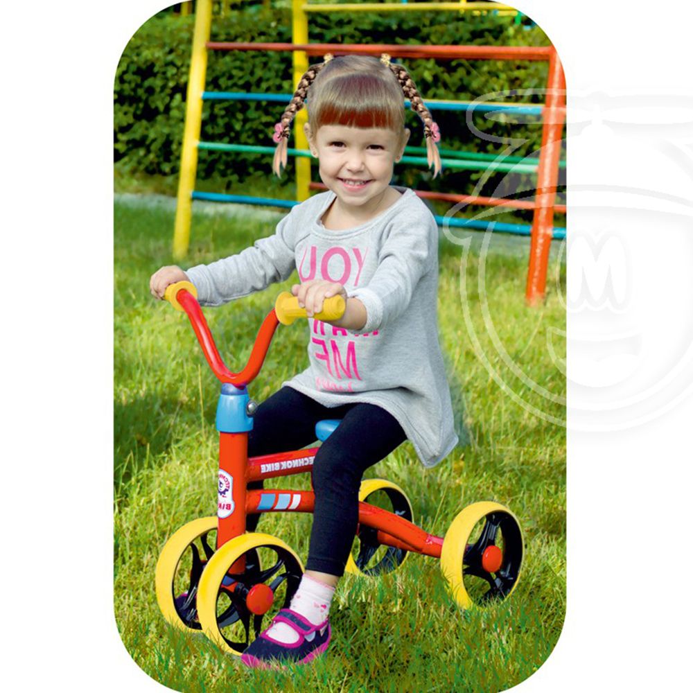Бебешко балансно колело, с метална рамка и 4 колела