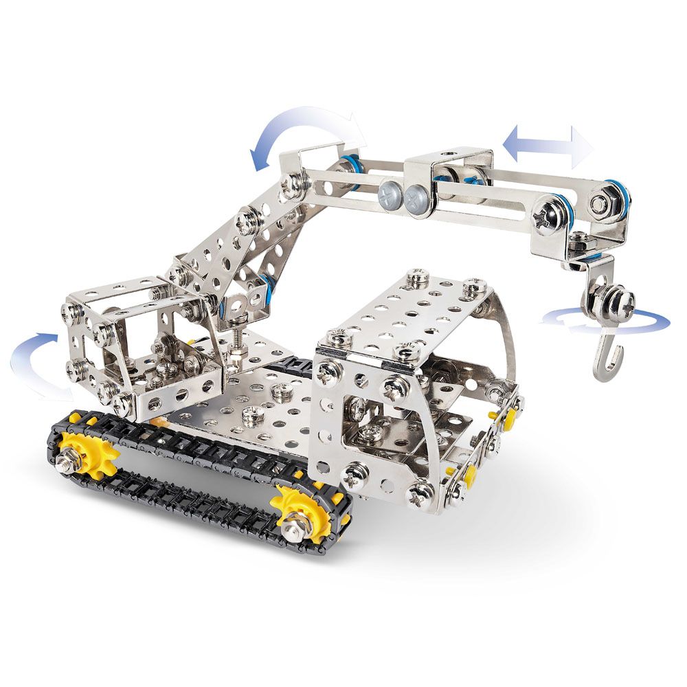 Метален конструктор, Строителни машини - 3 модела, 320 части