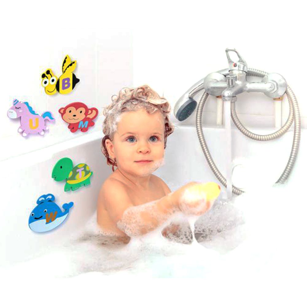 Научи буквите със животните - играчки за баня