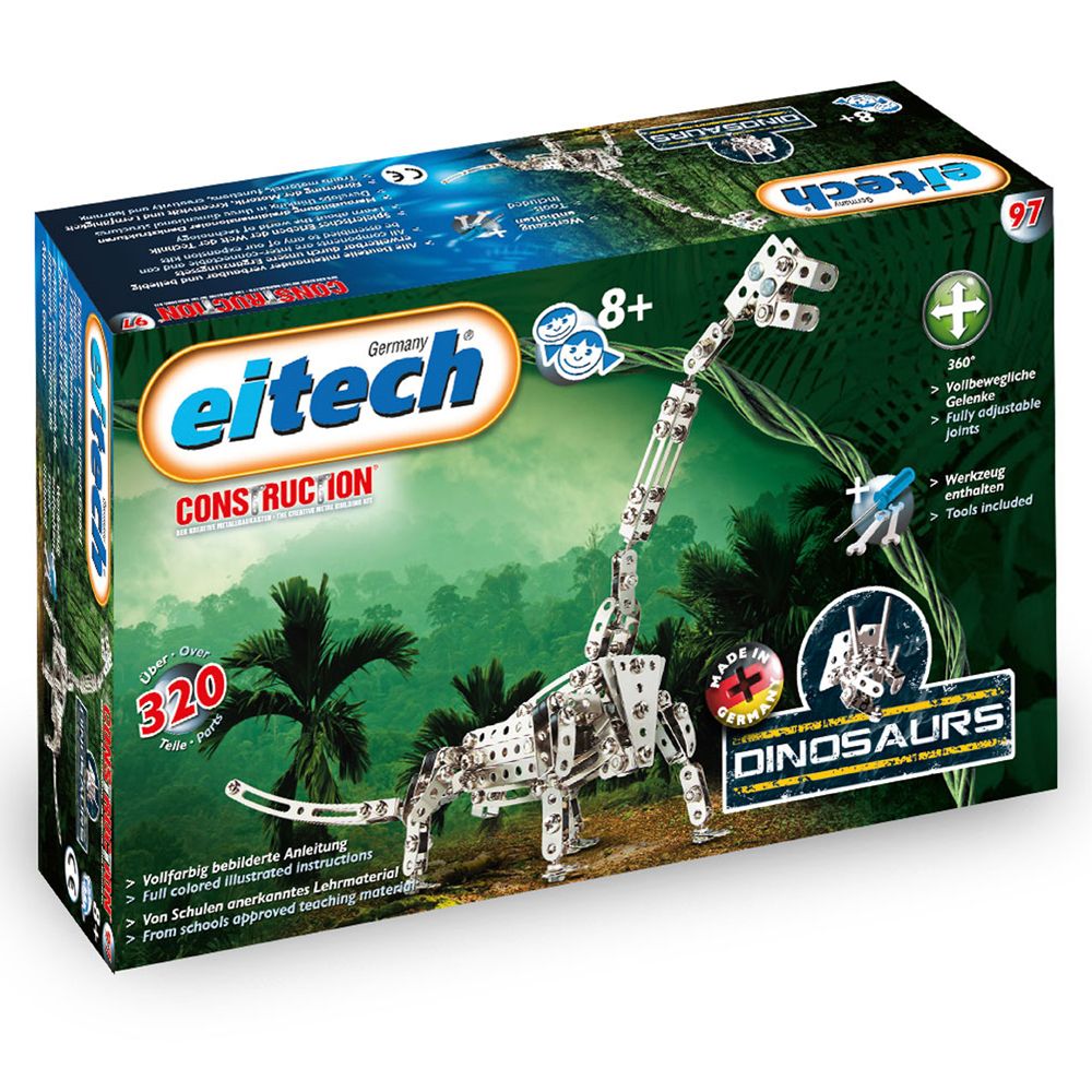 Eitech, Метален конструктор, Динозавър Брахиозавър, 320 части