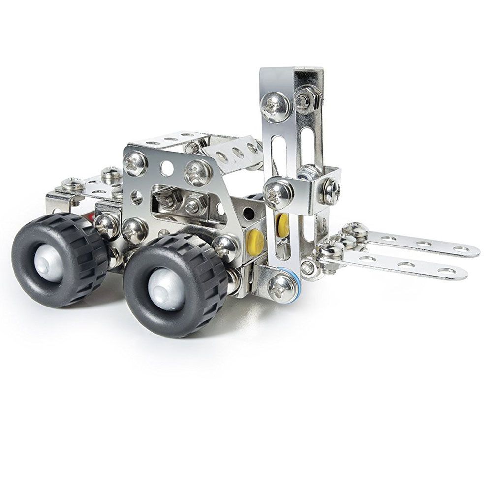 Метален конструктор, Основен комплект - 10 модела, 340 части