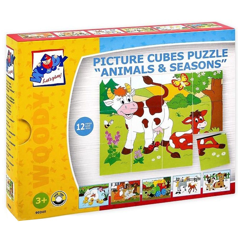 Кубчета с картинки,Животните и сезоните