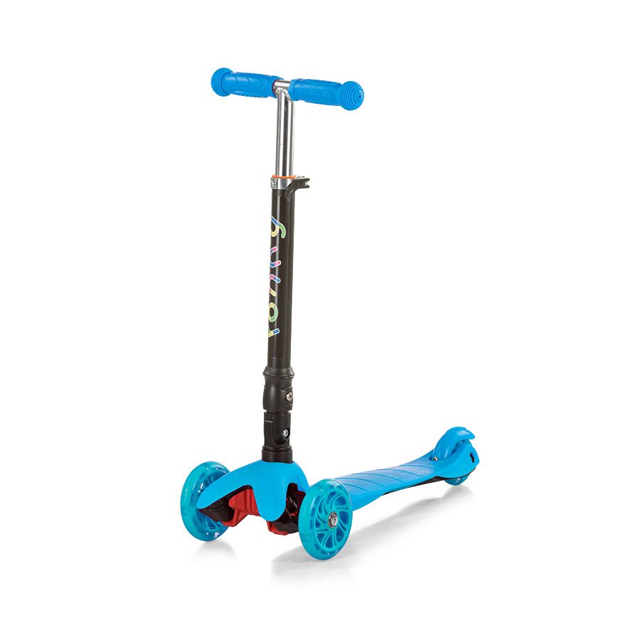 Тротинетка със светещи колела, Рони, синя