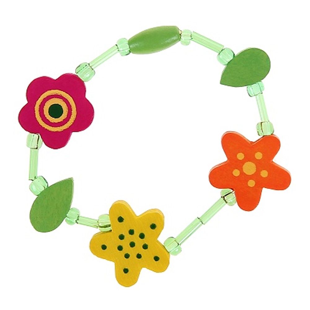 Woodyland, Wooy , Дървена гривна, Цветя