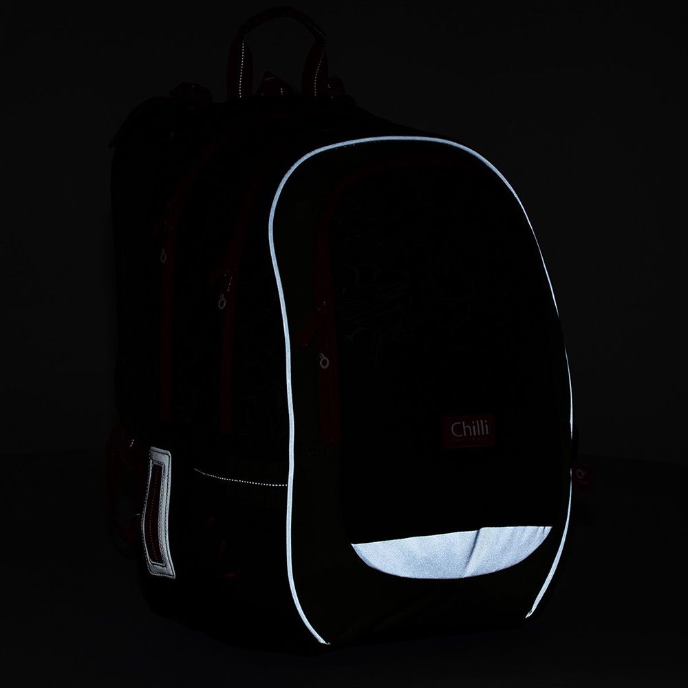 Анатомична ученическа раница, Драскано зелена