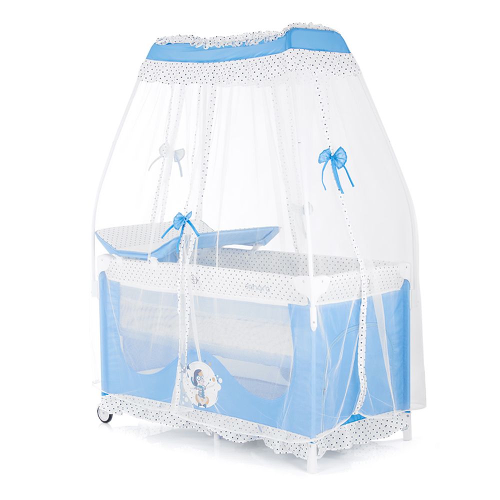 Chipolino, Детска кошара за спане и игра Сахара,  синя