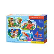 Приказни герои, пъзел с 3, 4, 6 и 9 елемента