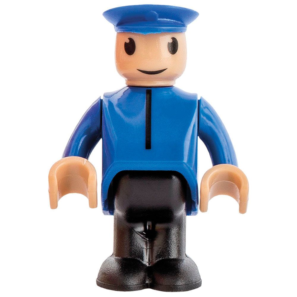 Локомотив с батерия и машинист, червен