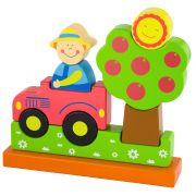 Дървен магнитен 3D пъзел, Ферма