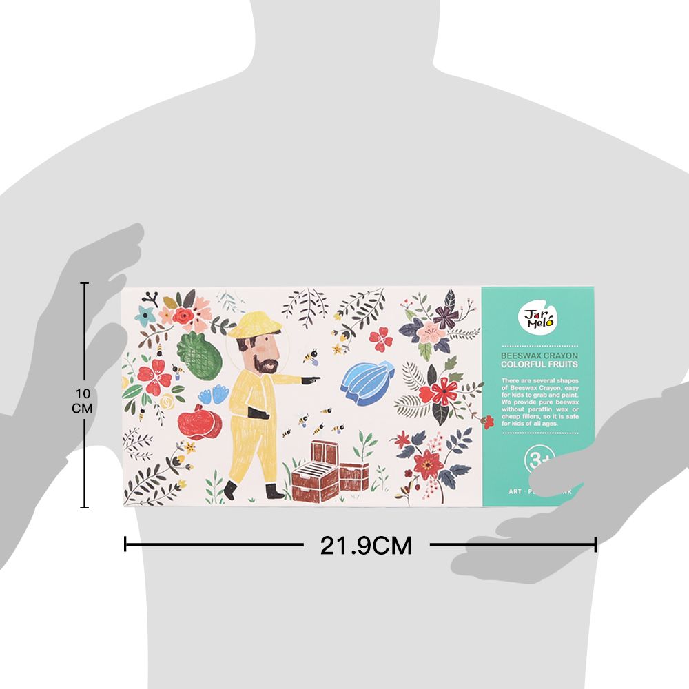 Пастели с пчелен восък, Плодове, 12 цвята