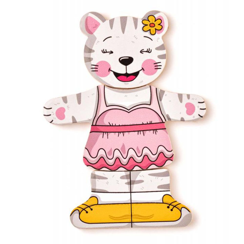 Котетo Мъри, комплект от шест дървени пъзела