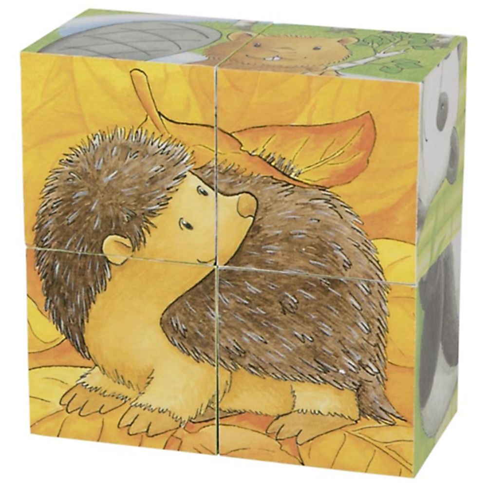 Дървени кубчета, Бебета животни II, 4 бр.