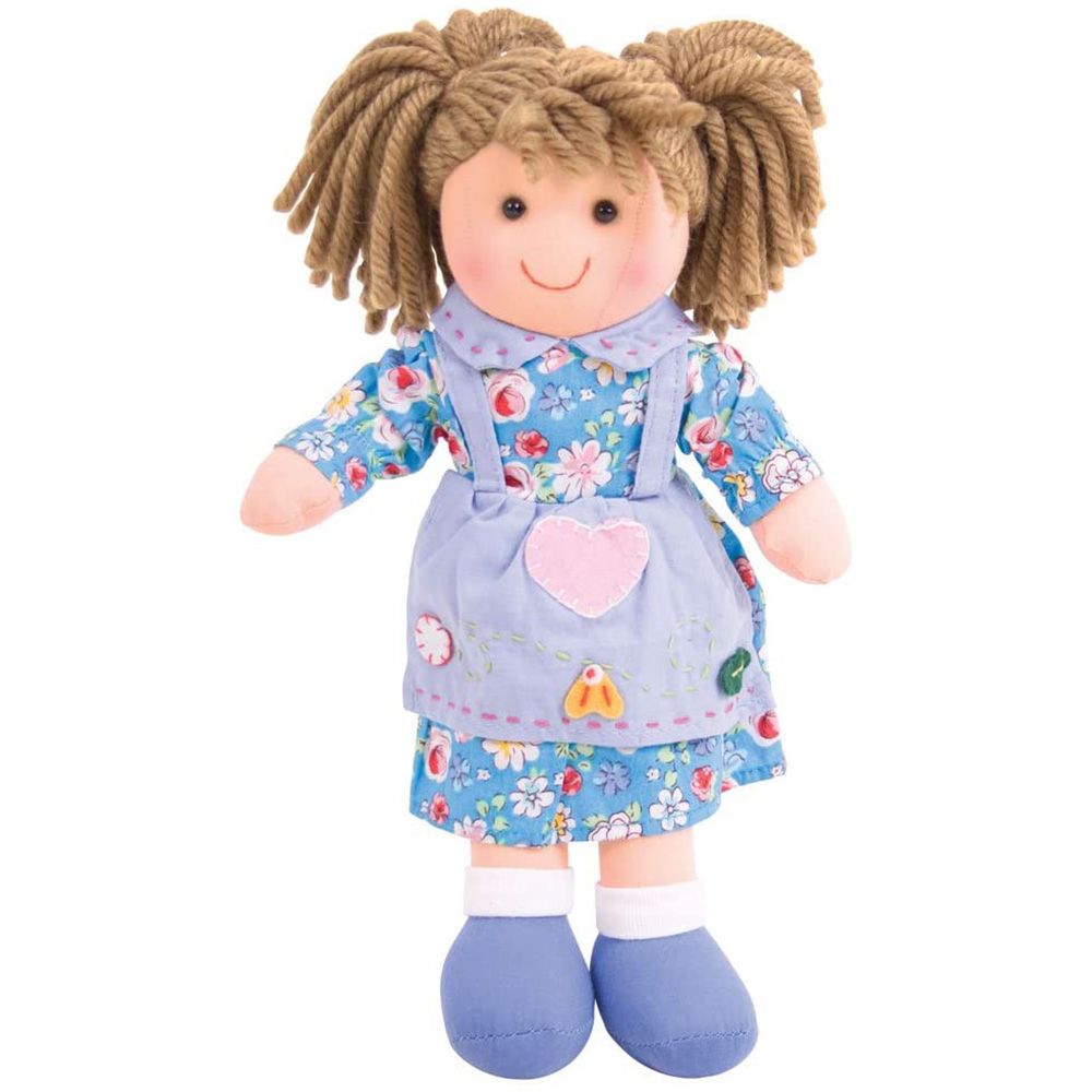 BIGJIGS, Грейз, мека бебешка кукла, 28 см