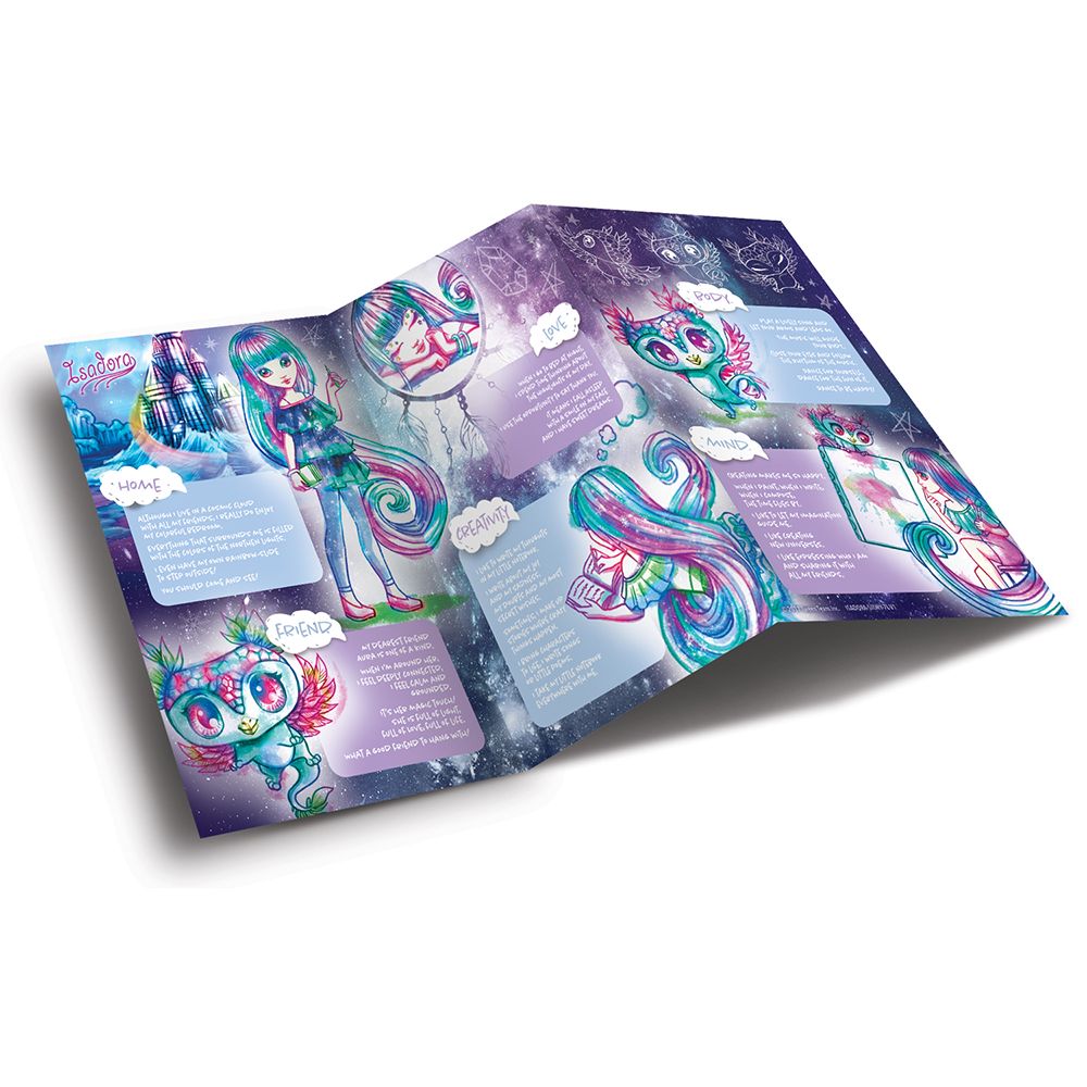 Творчески комплект със скреч карти и шаблони, Изадора