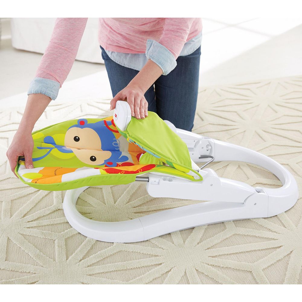 Бебешки шезлонг, 2 в 1, Тропическа гора