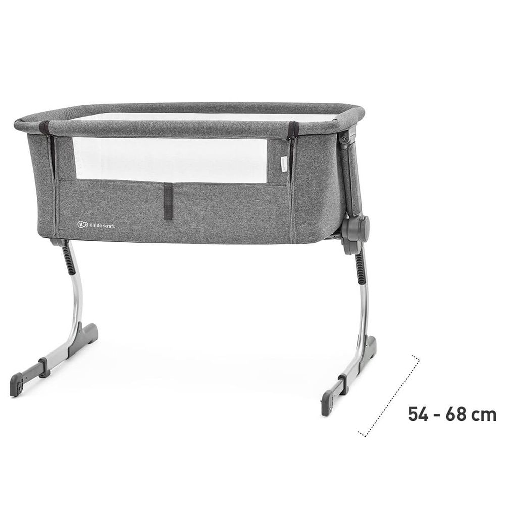 Бебешка кошара UNO, 2 в 1, сива